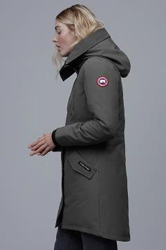 Chamarras Canada Goose Mujer Outlet - Rossclair Abrigos Grises OR8359014